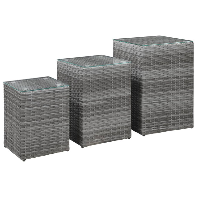 Bankview 3 Piece Nest of Tables, Grey