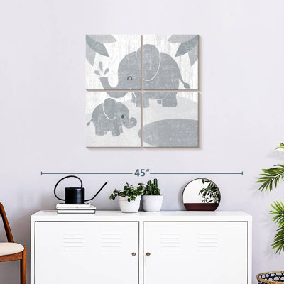 Ashelle Safari Fun Elephant Grey No Border