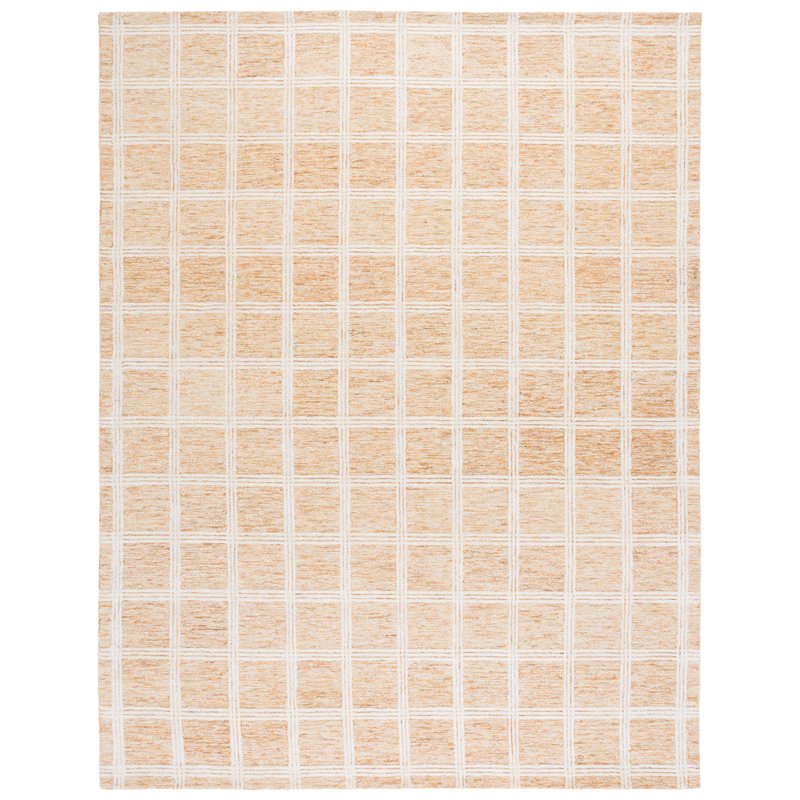 Tapis Turah 103 orange / ivoire, Rectangulaire 8 pi x 10 pi