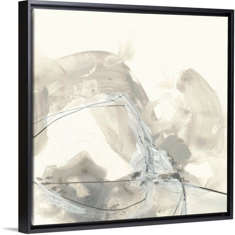 Divination I - reproduction sur toile, H 32 po x l 32 po x P 1,75 po, Cadre flottant noir
