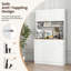Armoire garde-manger de 71 pouces de hauteur avec prises pour la salle à manger