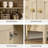 Farmhouse Storage Cabinet With 4 Doors-1370497688