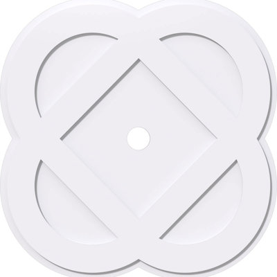 Médaillon de plafond contemporain en PVC de qualité architecturale 12 po x P 1 po x P 4 3/4 po x P 1 po