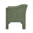Dewy Barrel Accent Armchair, Green Chenille Upholstery