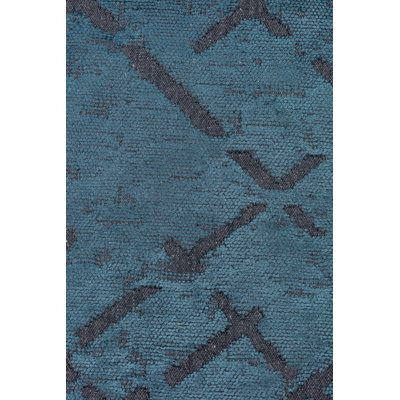 Rapture Teal Blue Abstract Luxury Area Rug