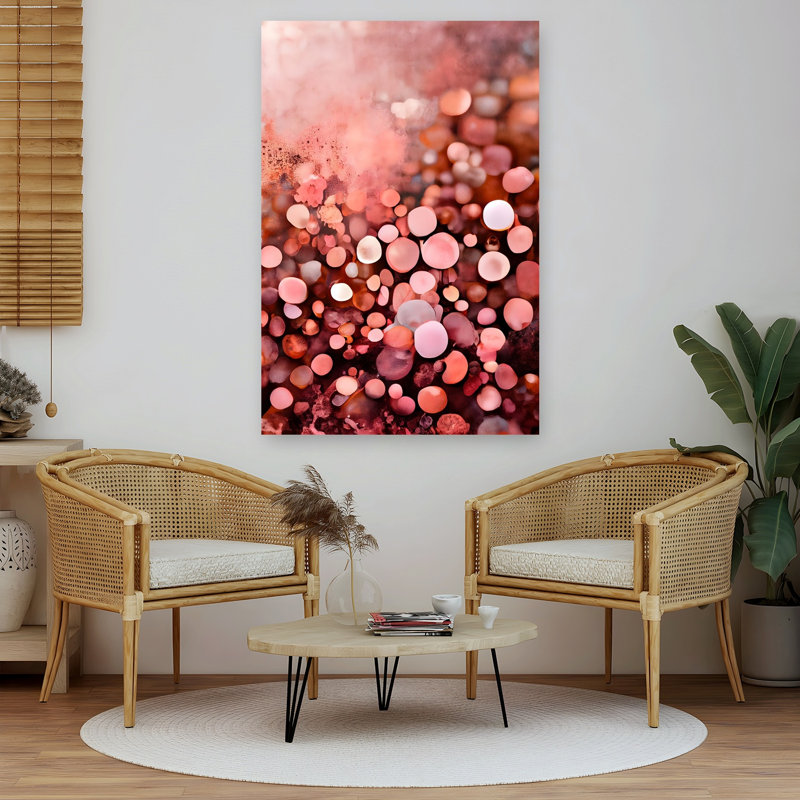 «Bubble Dreamscape Abstract Modern Landscape Nature», reproduction d'art murale, H 60 po x l 40 po