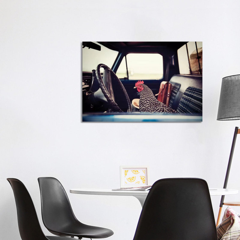 Hen Sunday Drive - Wrapped Canvas Print, 66.04cm H x 101.6cm W x 1.91cm D