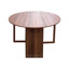Space Saving Round Extendable Dining Tables (table only, no chairs, complete with top and legs) Walnut MDF Modern for Small Kitchen Home