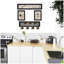 "Kitchen Collection IV" 4 pièces avec porte-gobelet à 7 crochets par Millwork Engineering, cadre noir