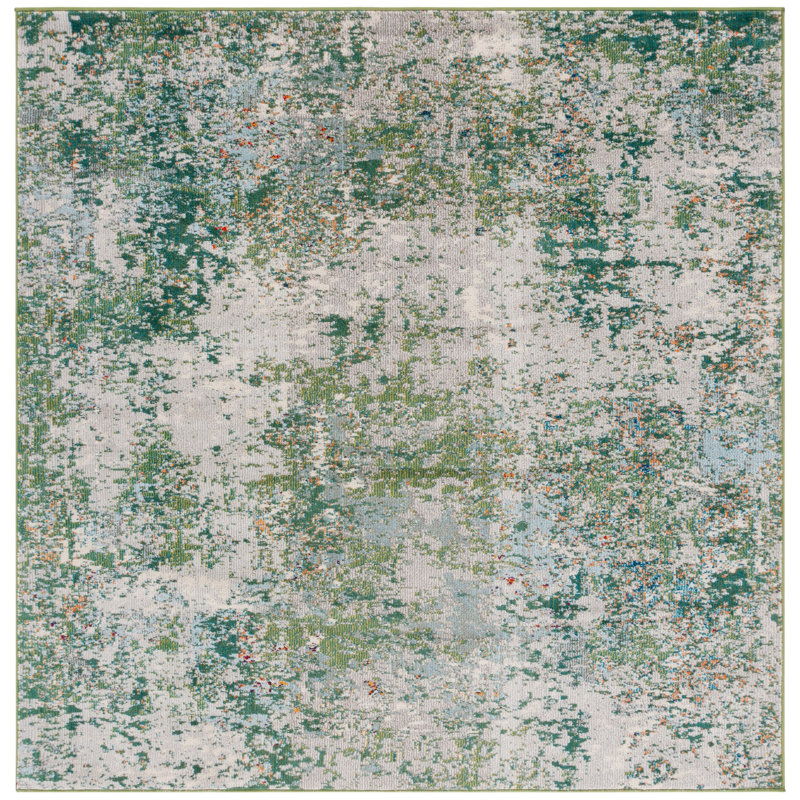 Tapis en polypropylène tissé à la machine Madison, Carré 6 pi 7 po