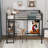 Finlaw Full Iron Loft Bed with Built-in-Desk by Mason & Marbles