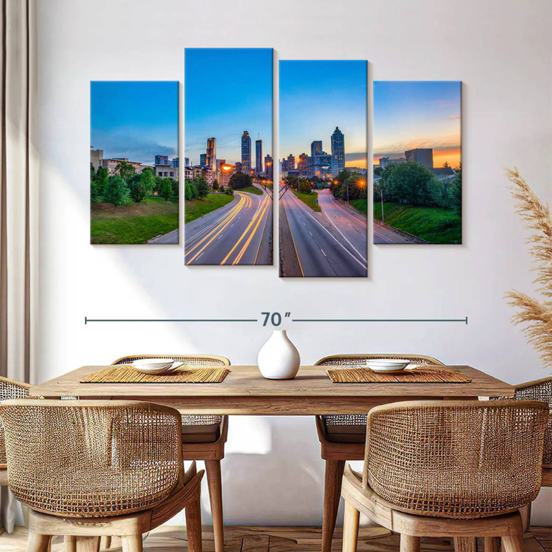Marchelle d'Atlanta City Roads, H 42 po x l 68 po