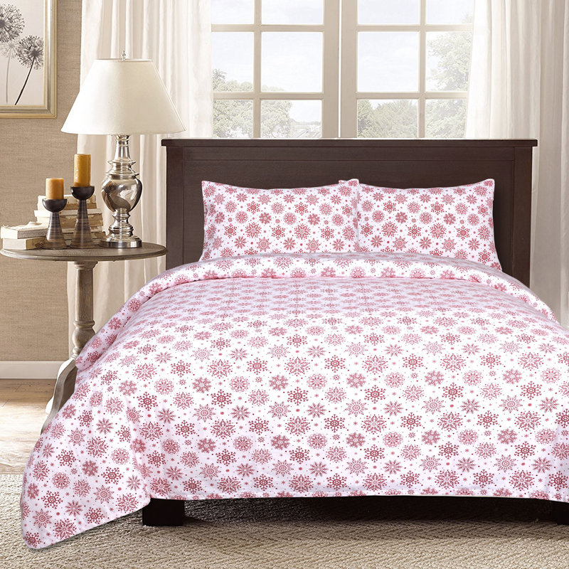  Ensemble de draps 100% flanelle 200 fils 200 fils, Ensemble de draps pour taille de lit double avec u