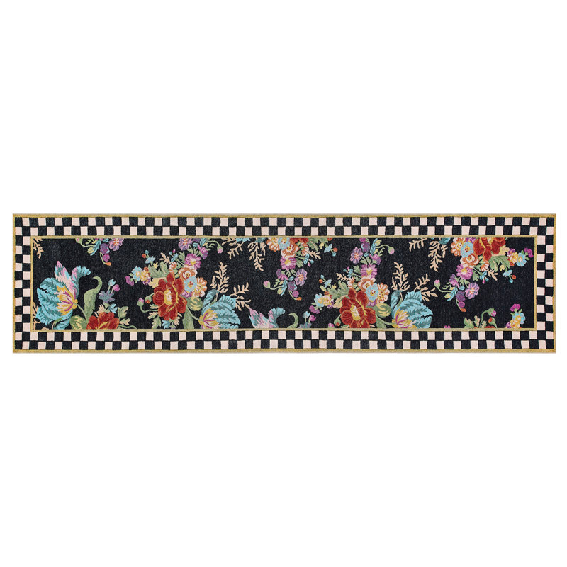 Flower Market 2'6" X 10' Washable Runner