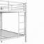 Structure de lit superposé en métal grand lit sur grand, lit peu encombrant, pas de sommier tapissier nécessaire pour les adolescents adultes