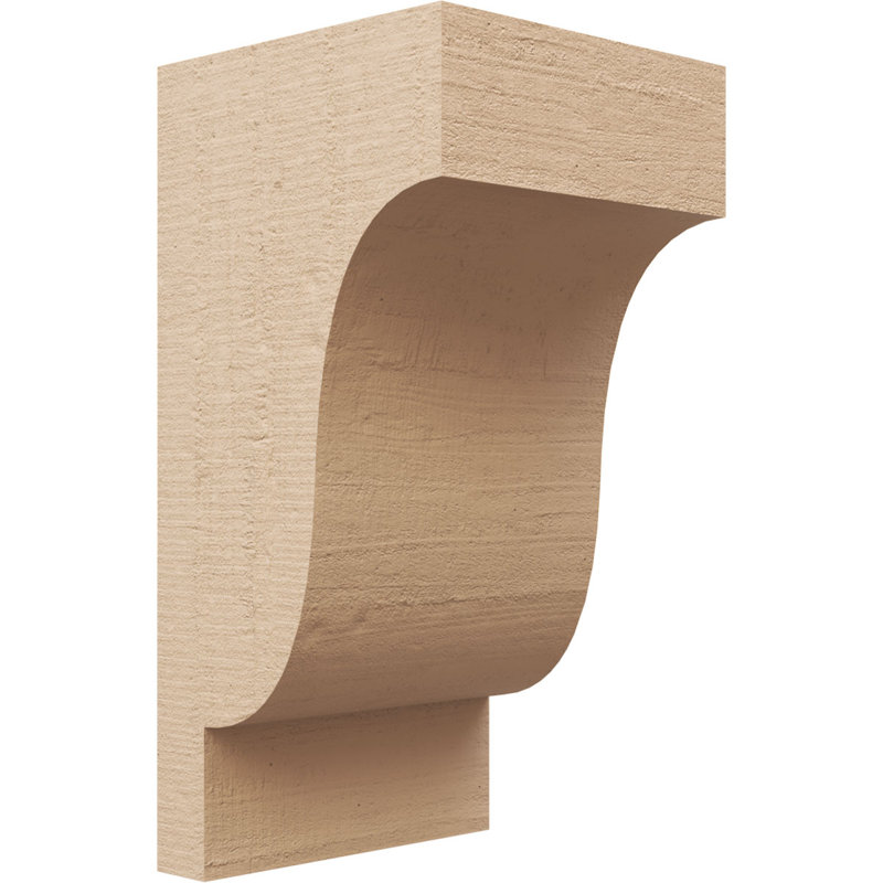 Bois de cèdre brut Newport, grain de bois TimberThane, brun clair apprêté, H 16 po x l 8 po x P 8 po