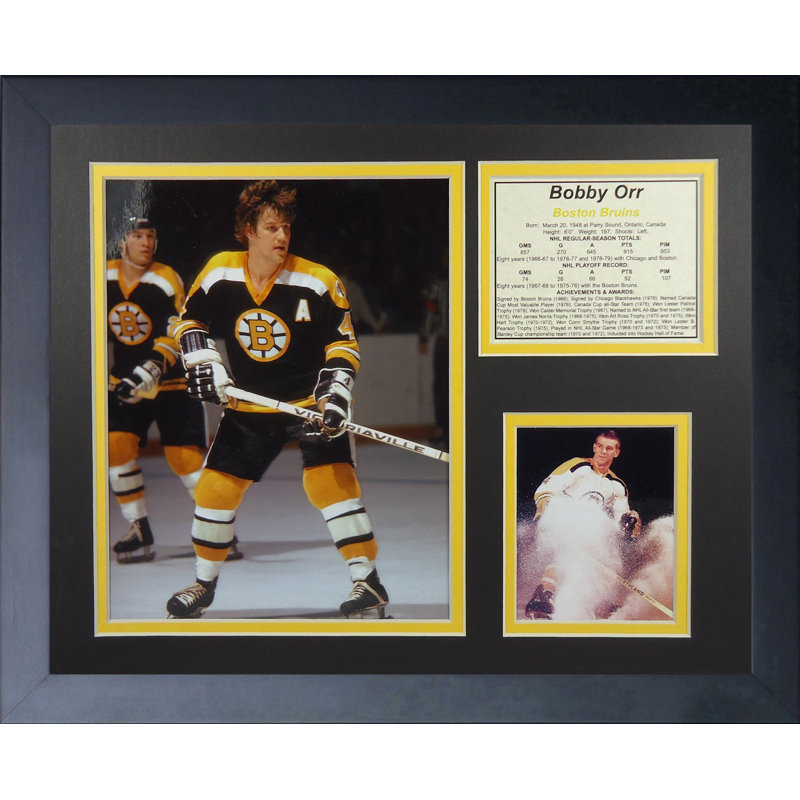 Souvenirs encadrée bruins bob orr-boston