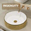 Lavabo vasque de salle de bain 16,75 pouces LUXURY