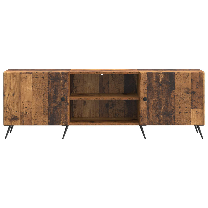 TV Stand, 50cm H x 150cm L x 31cm W, Old Wood