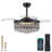 48" Dimmable Crystal Ceiling Fan With Led Lights And Remote Control-88080386