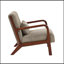 Fauteuil rembourré en velours côtelé Corduroy
