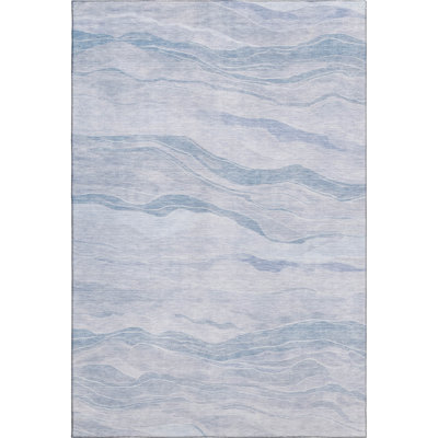 Premium Machine Washable Alijah AMF1246 Stripes Rug