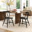 Dining Chairs Farmhouse Kitchen Chair With Rubber Wood Frame-1280860238-1280860227