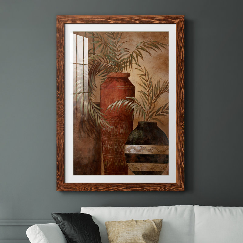 Exotic Holiday I - peinture encadrée, H 44 po x l 31 po x P 1 po, Cadre en érable