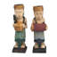  Sculpteurs en bois faits à la main de joueurs Kempluk (paire)