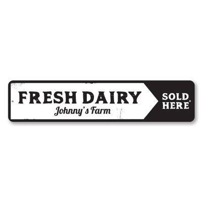 Fresh Dairy Custom Aluminum Sign
