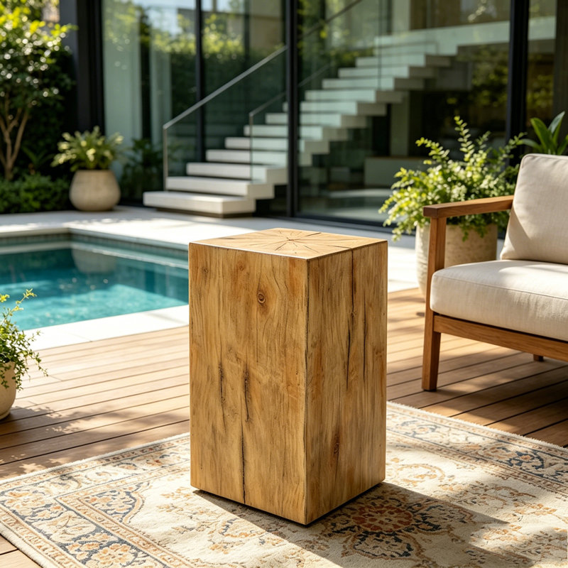 Table de bout, Natural, H 27,75 po