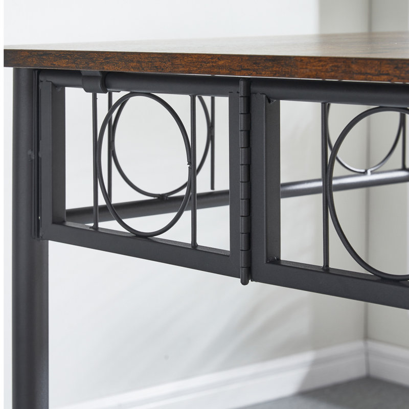 Table de salle à manger de cuisine, table carrée en bois de fer pour les meubles de salle à manger de cuisine
