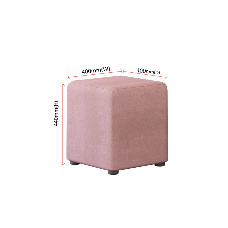 Manufactured Wood Accent Stool, Poz, Candyfloss
