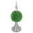 17'' Faux Boxwood Topiary in Metal Freestanding