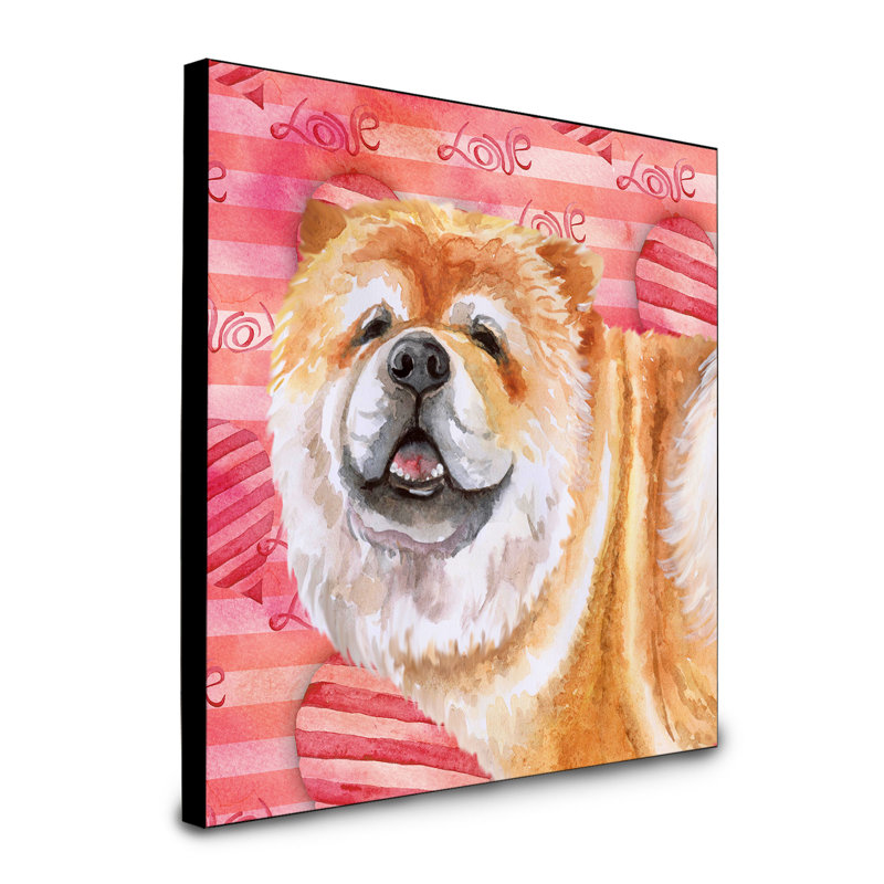 Panneau mural d’art Durflinger, Chow-chow