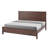 Hibir Rustic Solid Pinewood Bed Frame with Protective Top Trim, Modern Farmhouse Master Bedroom Platform Bed, Heavy-Duty Slat Support Base, No Box Spring Needed, Premium Style-123418555-123297193