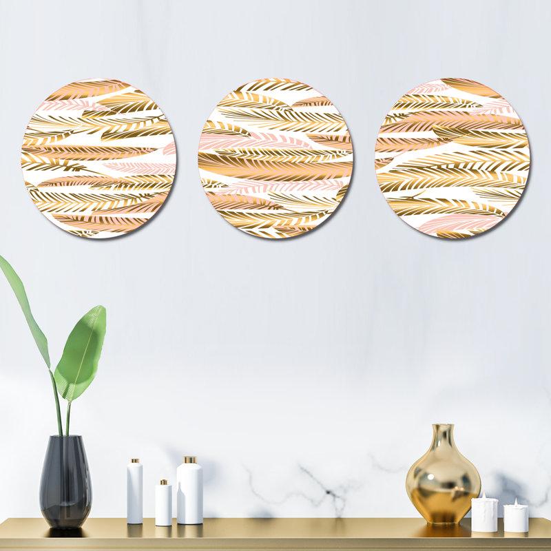 Abstract Wall Decor on Metal
