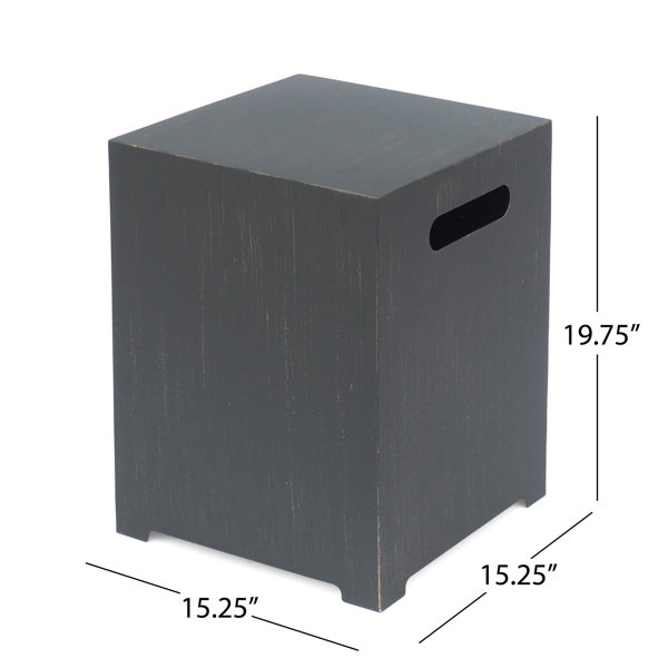 Latitude Run® Iron Tank Holder Side Table In Brown+Gold, Strong Powder ...