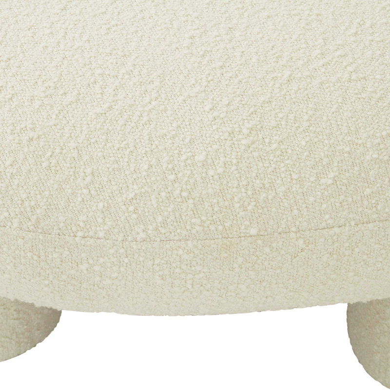 Discus Cream Ottoman