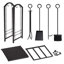Brigetta Steel Fireplace Tool Set