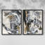 Nature's Winterland II - reproduction encadrée de qualité supérieure - prête à être accrochée - aucun clou requis - aucun clou requis-873301850-873301842