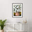 «Galya Pastel Flower Impression No 9» par Treechild, impression sur bois encadrée-100477611-100477613