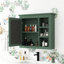 Armoire de salle de bain moderne avec miroir. Armoire de rangement murale 30 po x 28 po, 5 tablettes et plus, armoire de rangement spacieuse 28 po. . + verre, design élégant