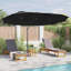 Umbrella Polyester and Aluminium Outdoor Parasol Garden Shade Terrace-831547694