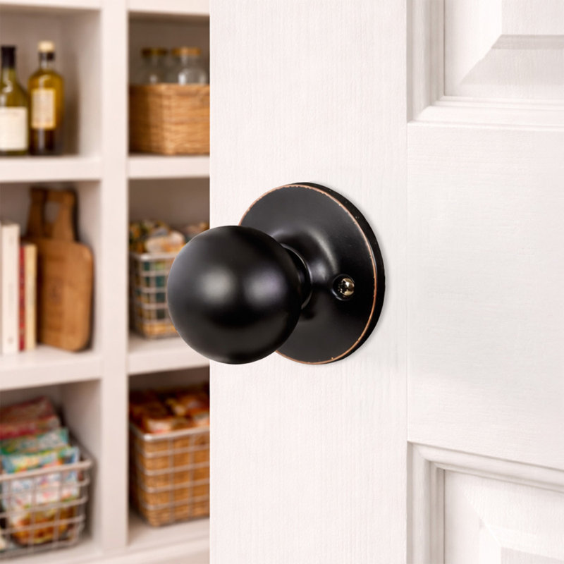 Ball Polished Brass Dummy Door Knob, Oil Rubbed Bronze