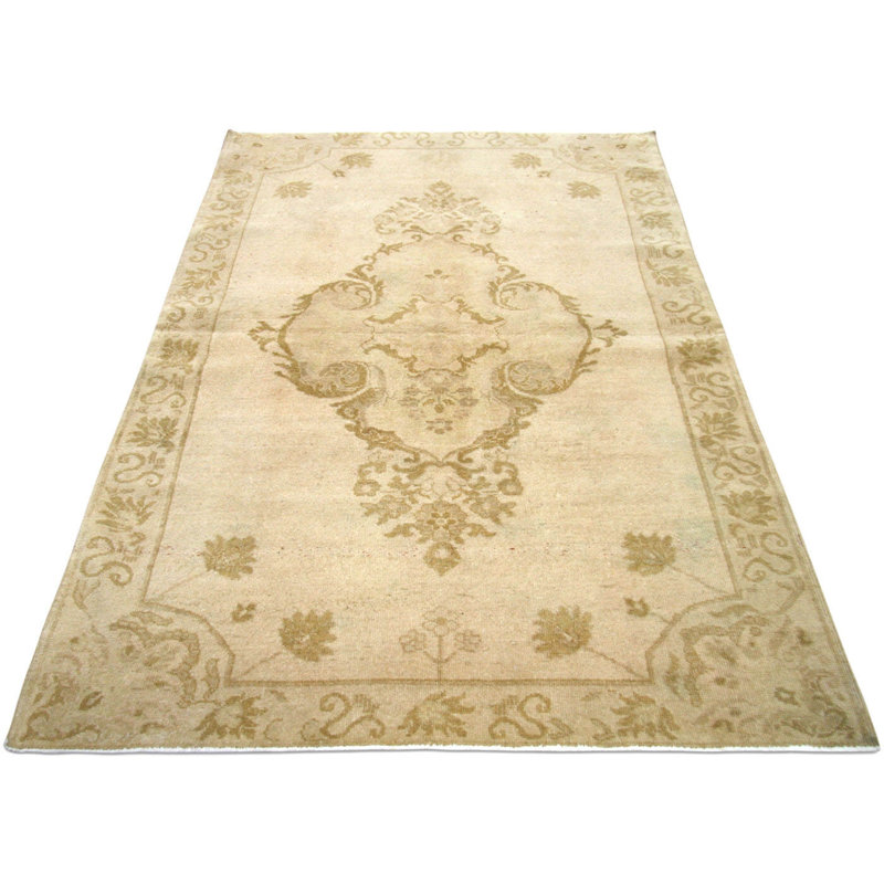 One-of-a-Kind 4'2" X 6'11" 1960s Wool Area Rug in