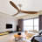 60 Inch Outdoor Ceiling Fan Without Light 3 ABS Blade with Smart APP Control