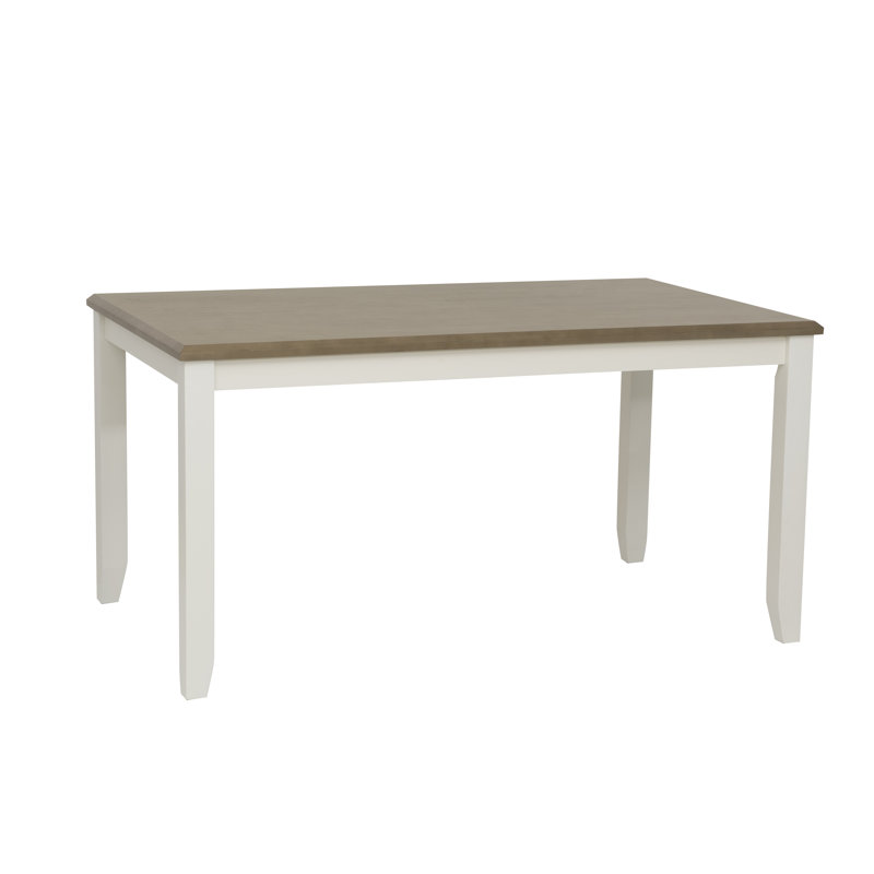 Atiqa Painted Rustic Dining Table, Taupe