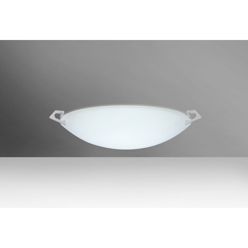 Sonya 1 - Bulb Outdoor Flush Mount, Satin Nickel