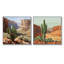 Cactus et le canyon en Arizona I - Art mural floral cactus - ensemble de 2 décorations murales traditionnelles-1195879155-1195879152-1195879144